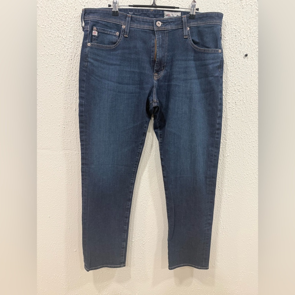 AG Adriano Goldschmied  Men Jeans
 36 X 32 Tellis Modern Slim
Dark Wash Stretch
